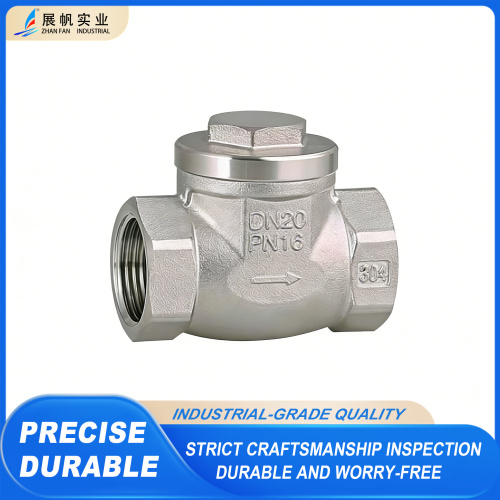 Válvula de retenção horizontal de alta qualidade em aço inoxidável