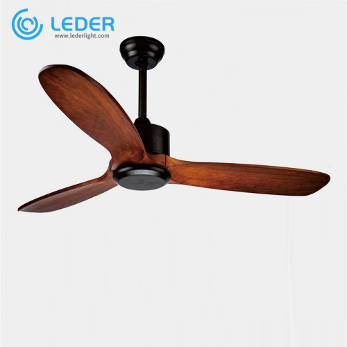 LEDER Ventilatore da soffitto elettrico in legno