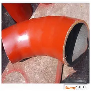 Abrasion resistant ceramic lined pipe