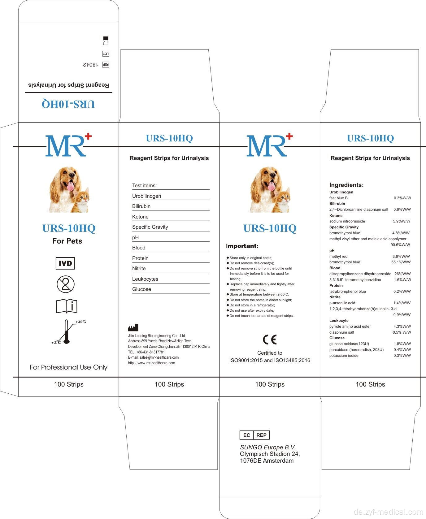 Urinanalyseroutine Veterinär spezifische Schwerkraftdiagnose