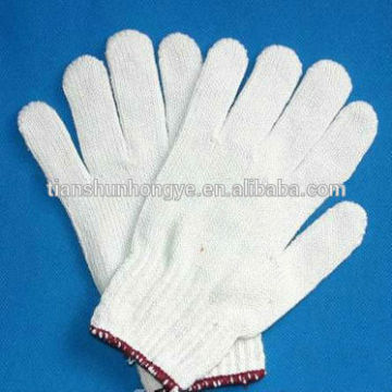 Cotton knitted gloves ,machine knitted seamless gloves