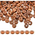 1000pcs Perles d'espaceur plat en bois de 8 mm