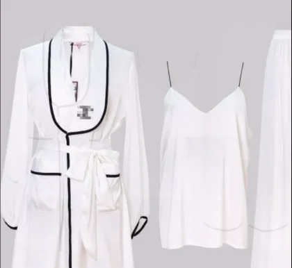 Long Sleeve Women Modal Viscose Pajamas Set Sleepwear