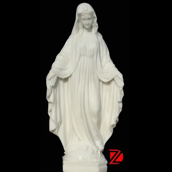 Marble statue for virgin mary