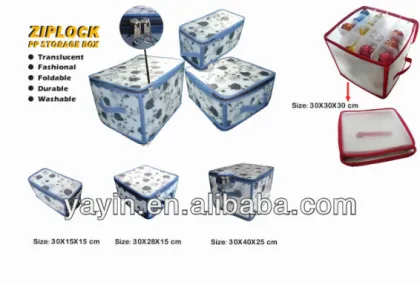 Easy storage box ziplock box PP storage box