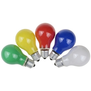 Colorful Incandescent Bulbs: A19 A60 25W-60W 127V-240V B22 E26 E27