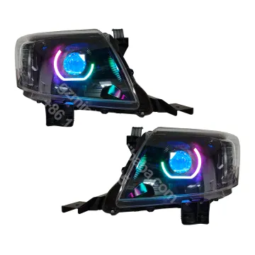 Retro Fit RGBW Angry Eye Vigo 2012 Headlamp Hilux Pickup Accessories Bi LED Headlights for Toyota N70 Facelift
