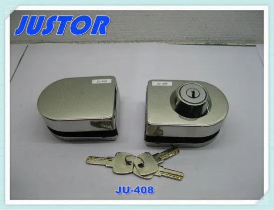 stainless steel glass door lock JU-408