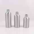 Various sizes empty cosmetic aluminum screw dropper bottles