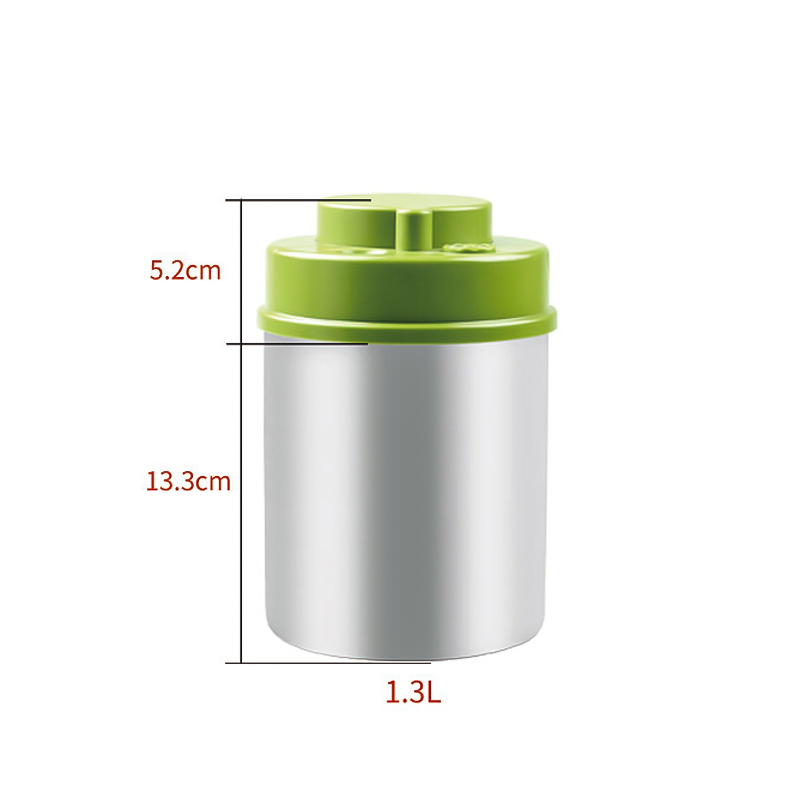 green lid steel canister