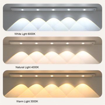 USB επαναφορτιζόμενη επίδραση Dimmable Hill κάτω από το φως LED για ντουλάπες κουζίνας