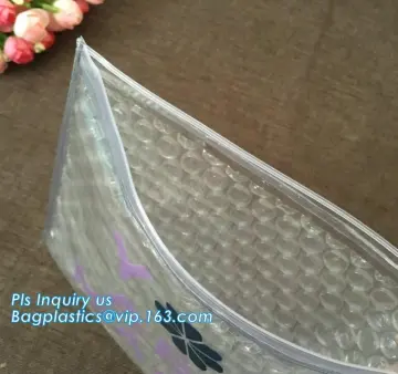 Quality Slider Bubble Bag, Custom Printing Clear Bubble Zip Lock Bag, Slider Envelopes Bubble Bag