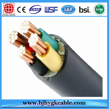 Cable de alimentación aislado XLPE de 3 × 35sqmm + 1 × 16sqmm 0.6 / 1kV