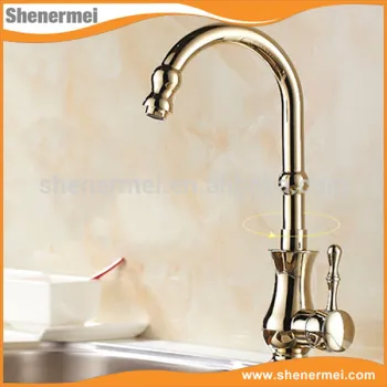 Cheap Antique bathroom brass basin faucet