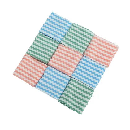 Organic Cotton Green Kitchen Towels and Hand Towels