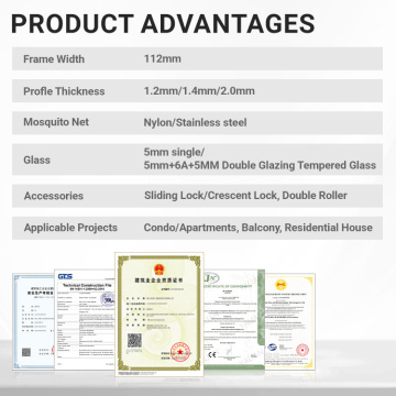 Hurricane Impact Aluminum Patio Triple Track Sliding Door