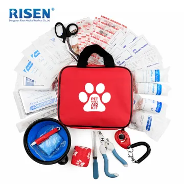pet first aid kit contains essential first aid supplies