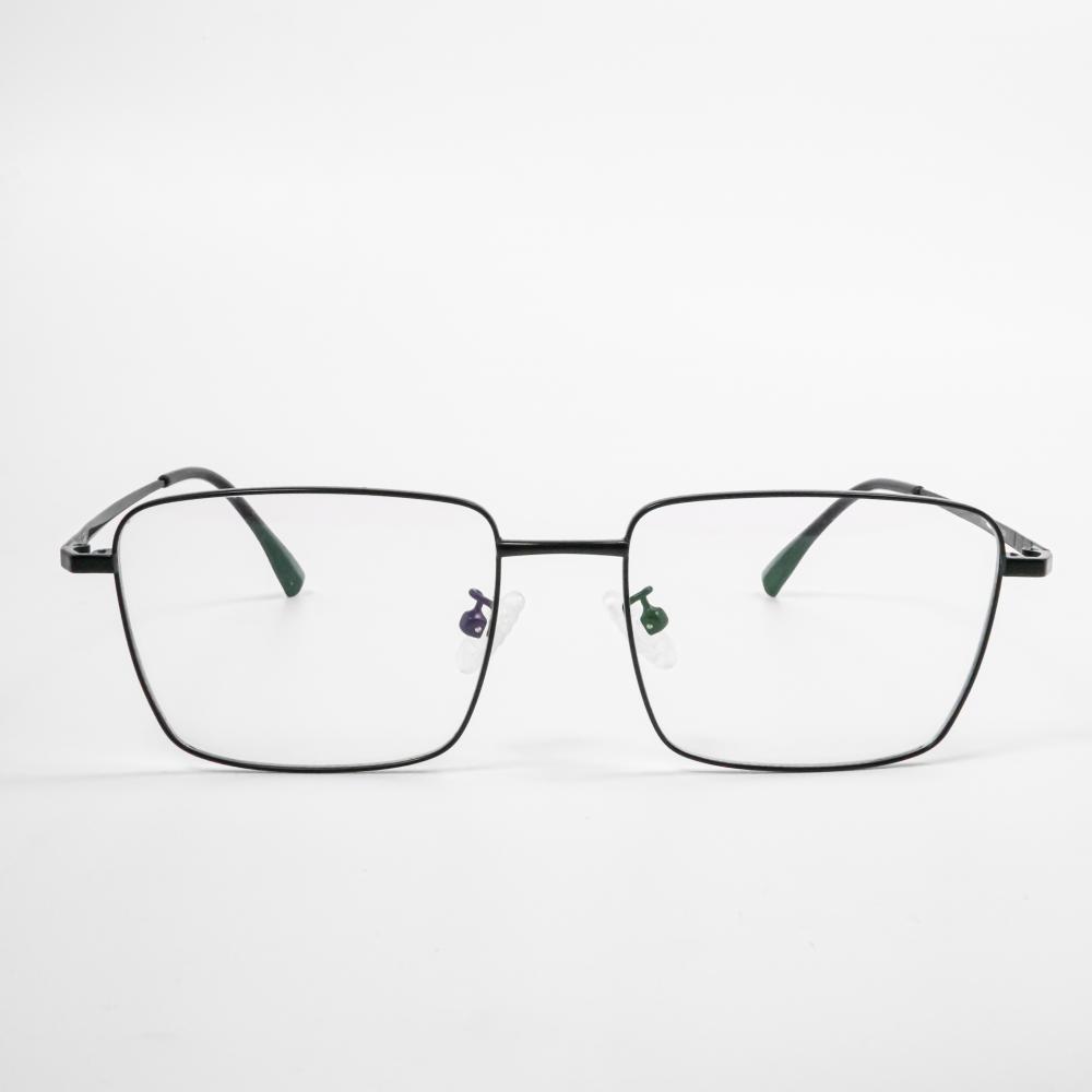 Rectangular negro para gafas para hombres