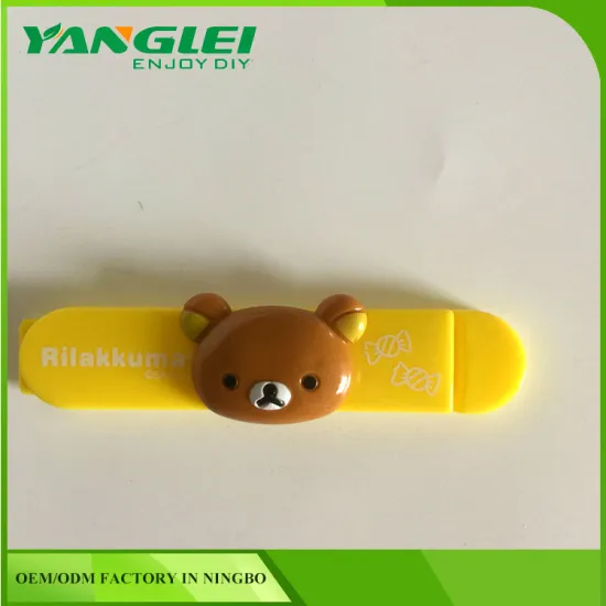 food clips 2pcs lovely bear PP colostomy bag clip