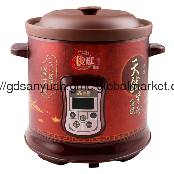 Natural Purple Clay Slow Cooker