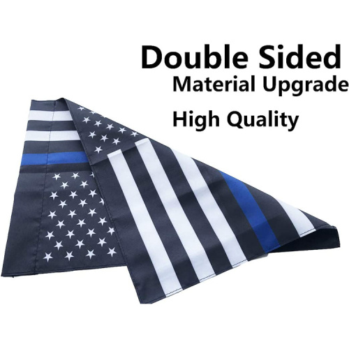 Thin Blue Line USA Garden Flag American Flag
