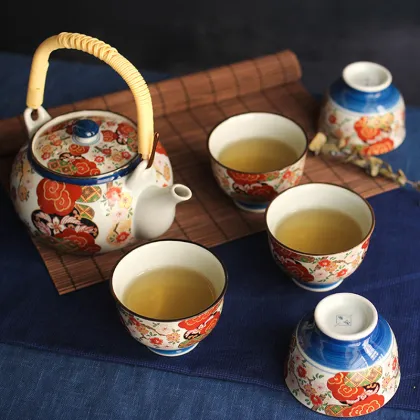Japanese teapot set cherry blossom