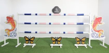 PVC Western Horse Jumping Barriers Plastic Jump Saddle for Horse Riding