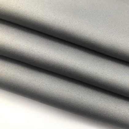 Smooth Grey Satin fabric
