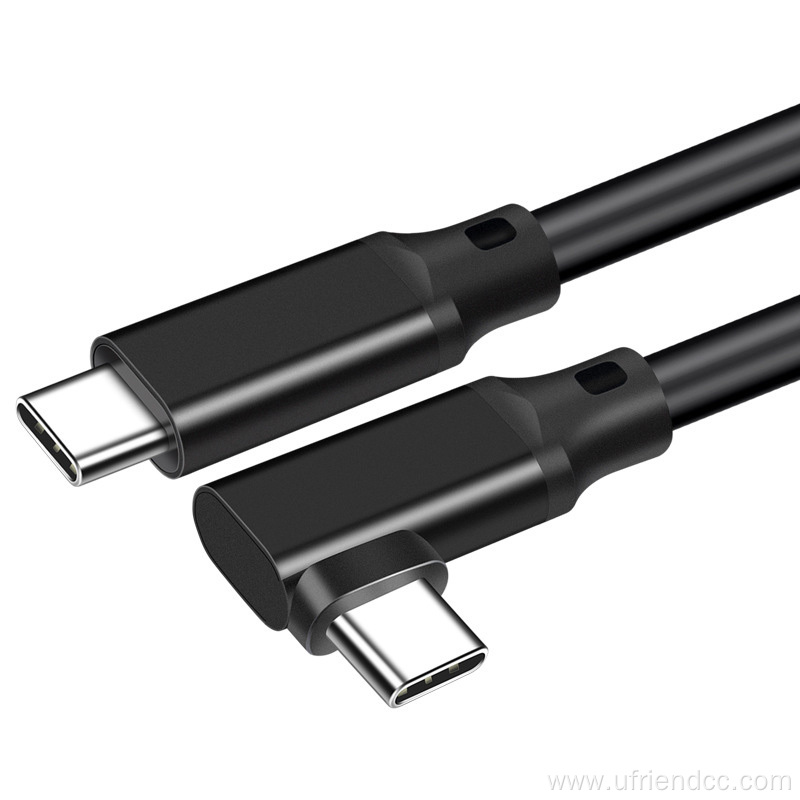 USB3.2 100W5A Type-c 90degrees 4K60HZ 20gbps AV cable