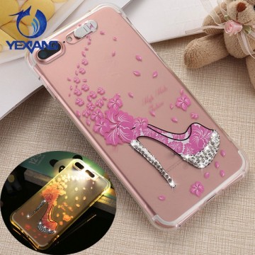 new arrival incoming call led flash light up phone case for huawei p8 lite cute case for girl