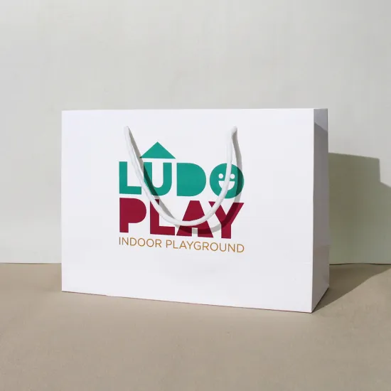 Custom Printed White Paper Bags with Logos: Perfect Solutions for Clothing Retail Industry