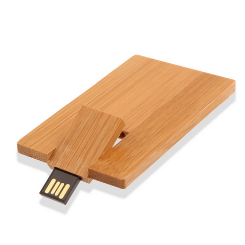 Custom Logo Wooden Card  Usb Flash Drive