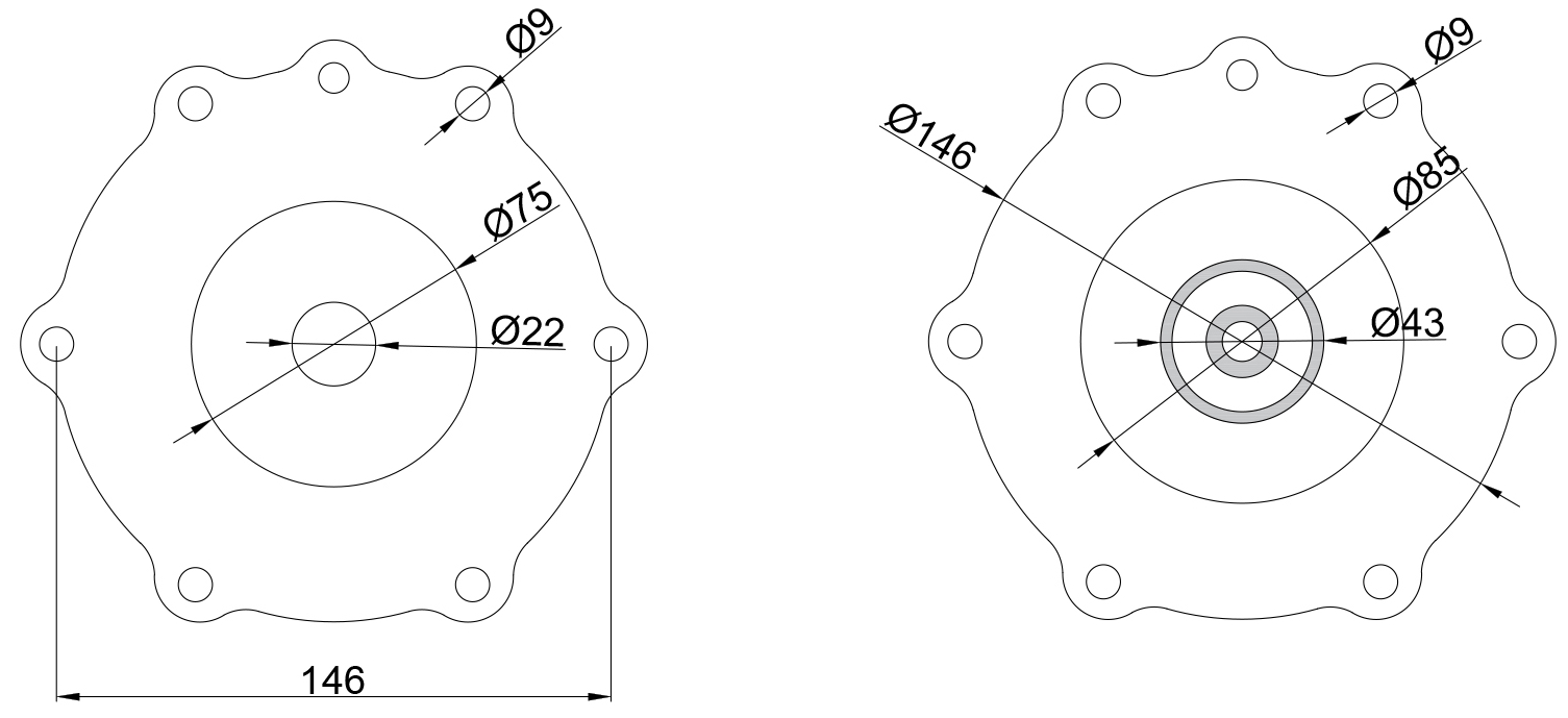 Repair Kit NBR Diaphragm For 2'' Joil Pulse Valve