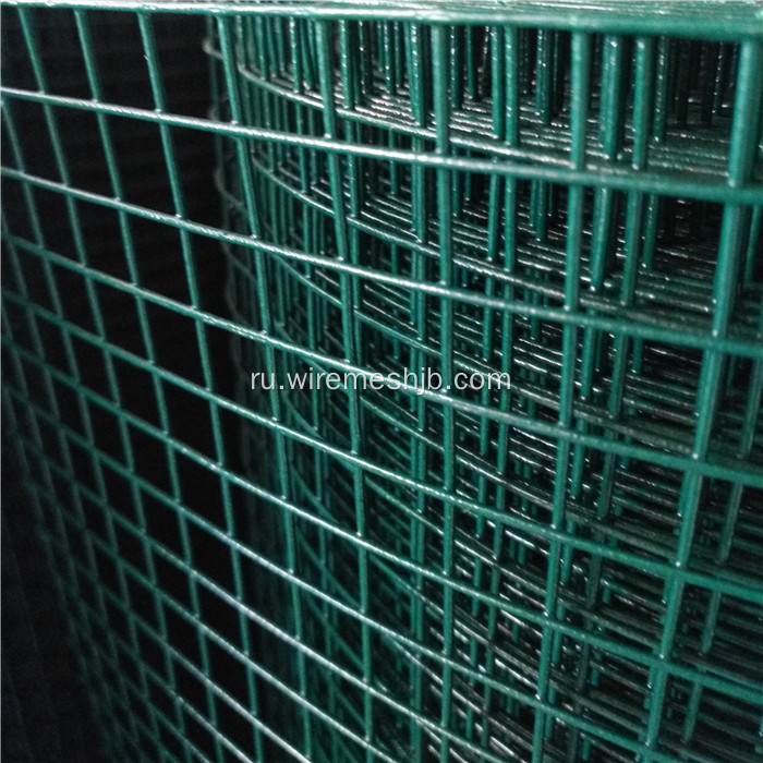 Темно-зеленый ПВХ покрытием сварная сетка в рулонах