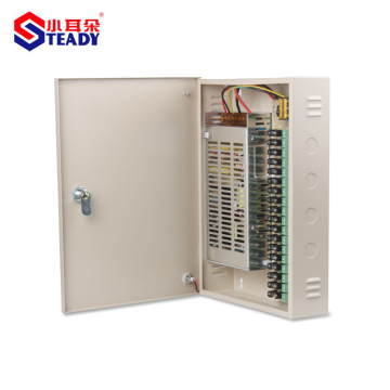 18 channel output 350W Integrated Power distribution box for CCTV cameras