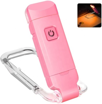 USB Rechargeable Mini LED Book Light: Brightness Adjustable, Eye-Protective Reading Lamp with Portable Design and Built-in Bookmark