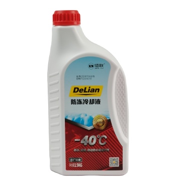 High-Quality Red/Green Long-Lasting Antifreeze Coolant, Ethylene Glycol 1.5L/4L, Freezing Point -40°C