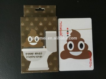 Hot sale 2016 New Design Poop paper playing cards