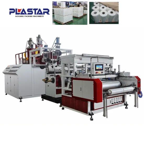 automatic loader high quality stretch film and cast film making machine