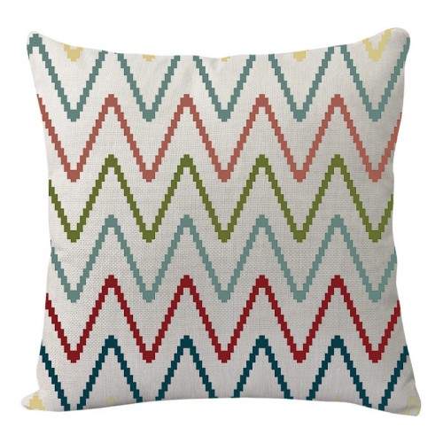 pillow cover sofa checkered texture pillowcase home