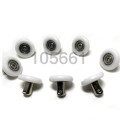 8pcs 25mm Double Wheel Sliding Roller Pulley for DIY Shower Door Window