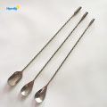 Stainless steel Bar Tool teardrop Bar Mixing spoon
