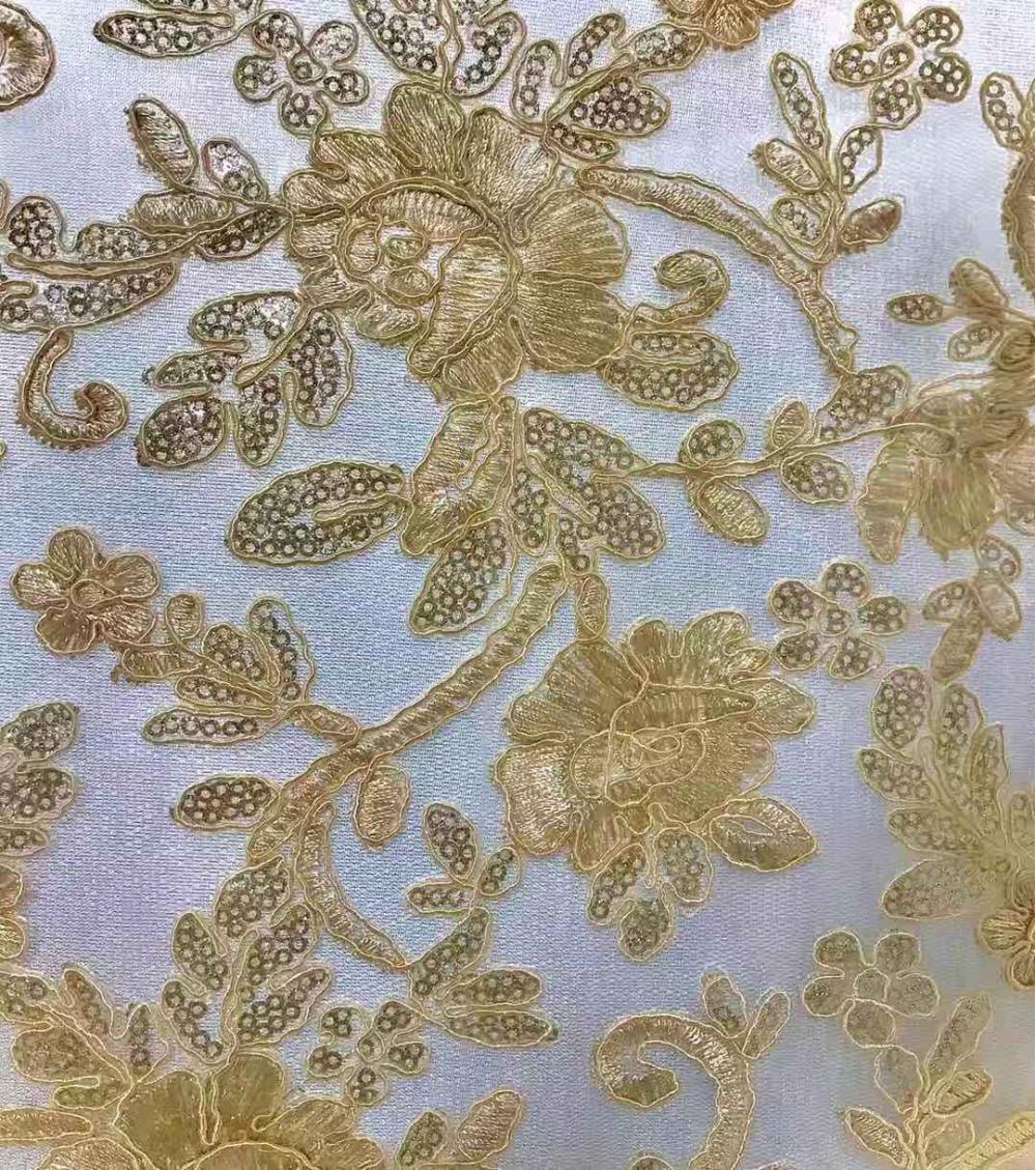 Cord Embroidery Fabric