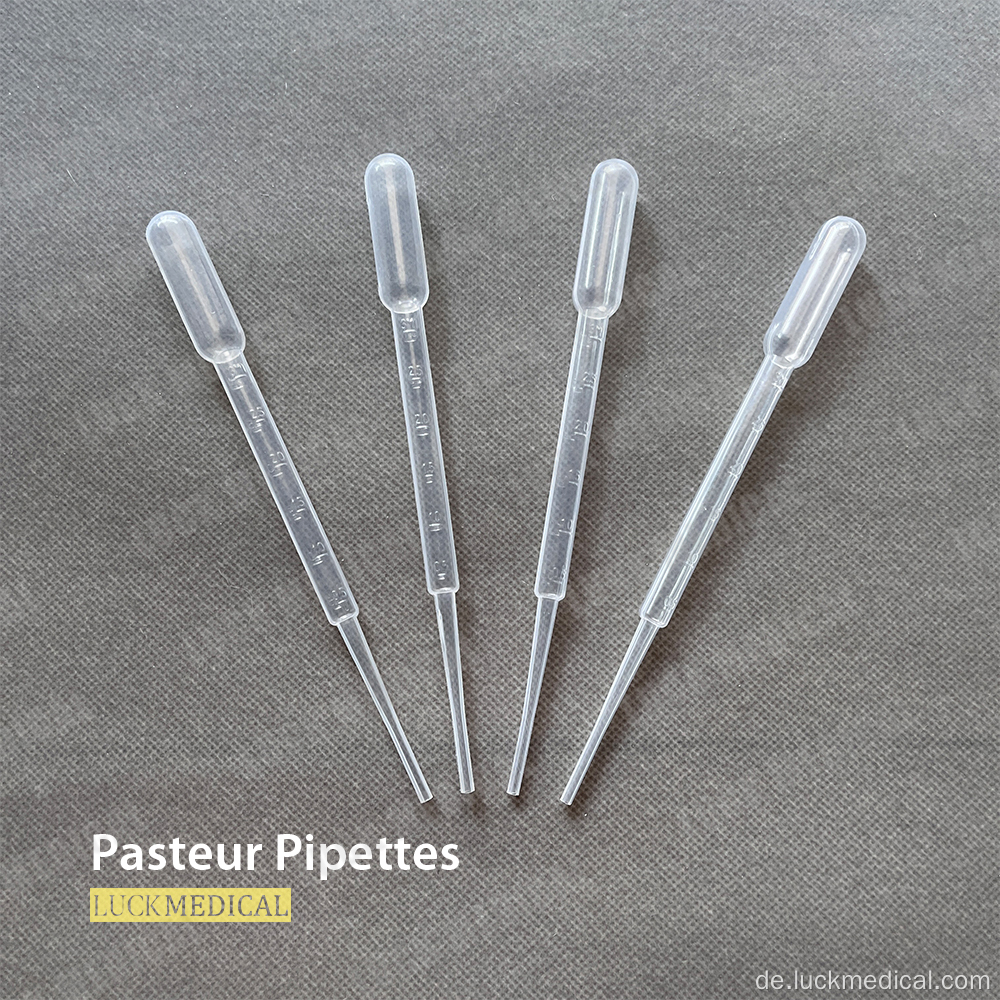 Einweg -Plastikpasteur -Pipette -Entsorgung