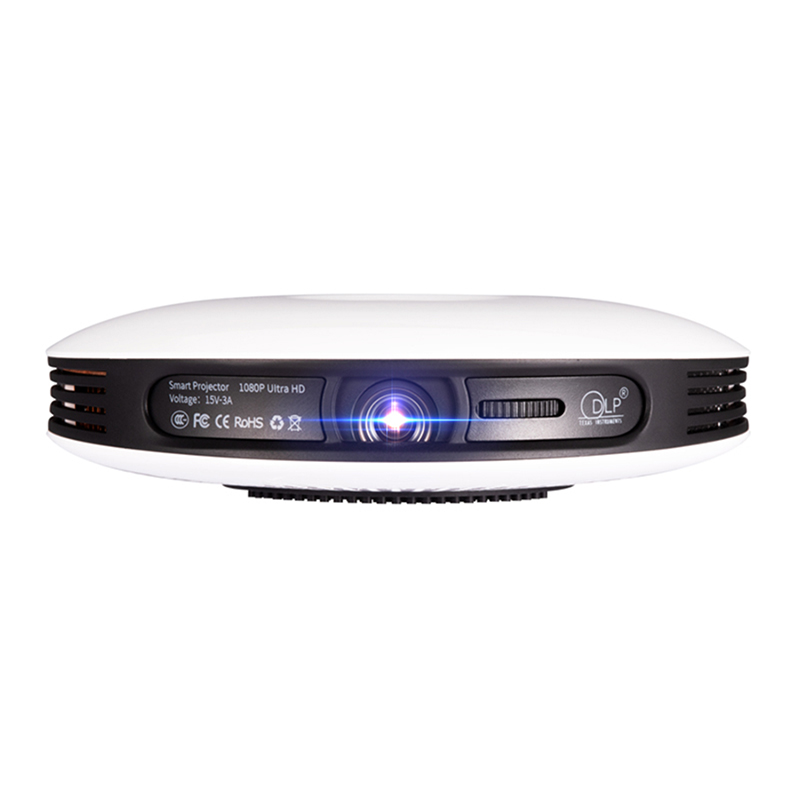 Wi-Fi mini portátil projetor 1080p LED built-in bateria