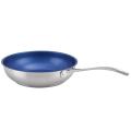 Inside blue stainless steel kitchenware cookware set