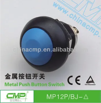 12mm micro screw plastic small mushroom button ip67 micro push switch