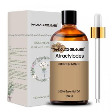 Aceite de masaje herbal chino orgánico 100% puro Atractylodes esencial Aceite
