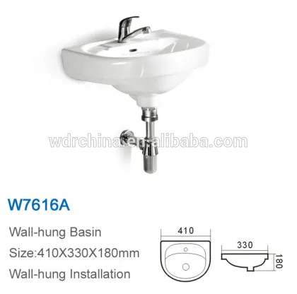 hanging style economy wash basin drain pipe
