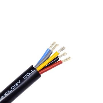 Cable de cable de goma de silicona de 5 núcleos flexible de 5 núcleos: ideal para aplicaciones solares para el hogar